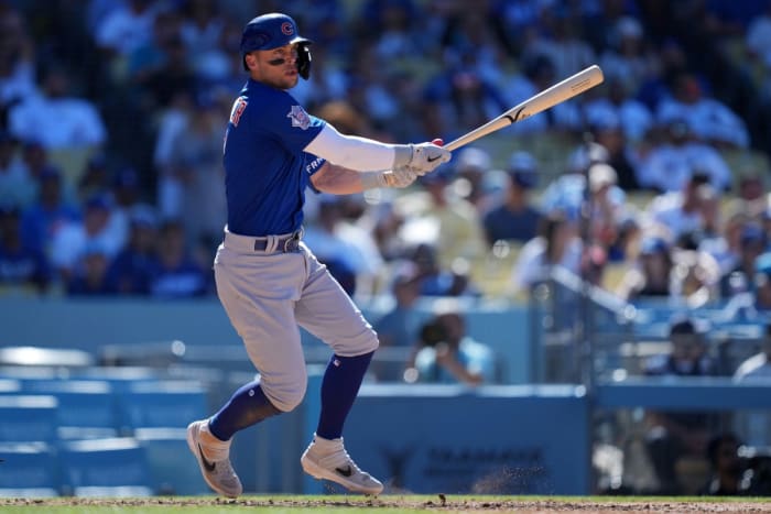 Hoerner at Dodger Stadium in 2022.